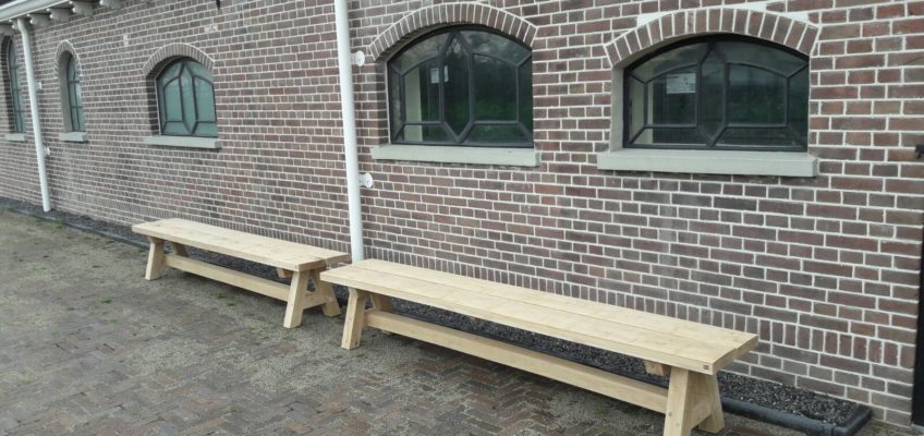 robuust eiken tuinbank
